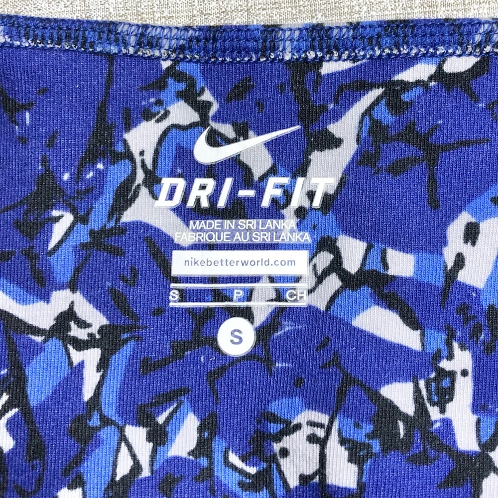 Nike Dri-fit cotton blend patterned capri length workout pants - Picture 5 of 6